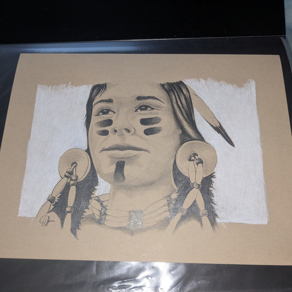 Cultural Heritage Art Print in Black and White
